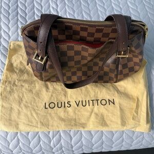 Louis Vuitton Brown Checkered Satchel